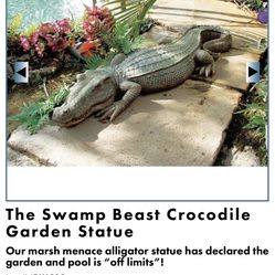 Crocodile Garden Decor