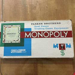 Classic Monopoly Board Game - Parker Brothers 1970’s - Compete