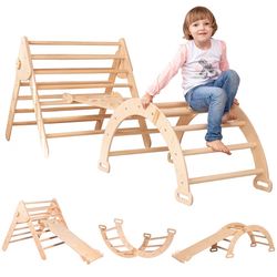USED Pikler Triangle Montessori Climbing Set