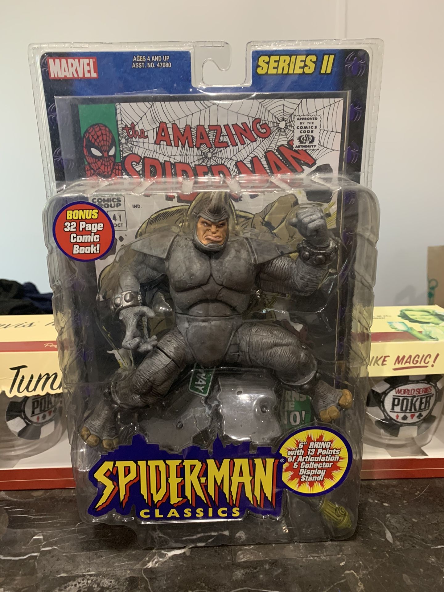 Spider-Man rhino action figure.