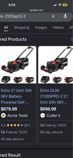 Echo DLM-2100SPR2-2 21" 56V Self-Propelled Lawn Mower