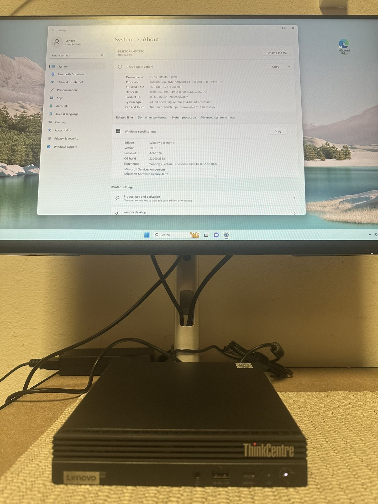Mini Desktop Computer - i7 10th Generation Processor