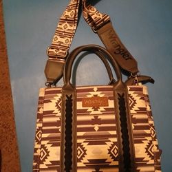 Brand New Wrangler Tote Bag Boho Shoulder Purse And Handbag All Four And One It's A Arctic Brown Is Brand New Then Packed Up In My Storage Never Used