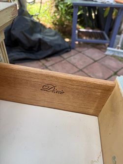 Side table midcentury easy opening