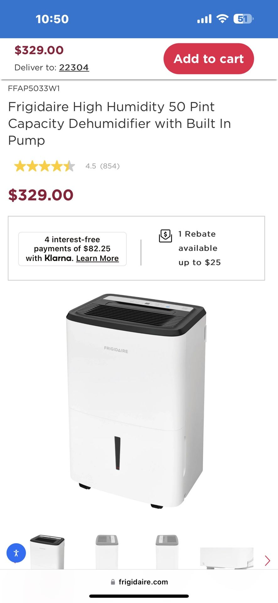 Frigidaire High Humidity