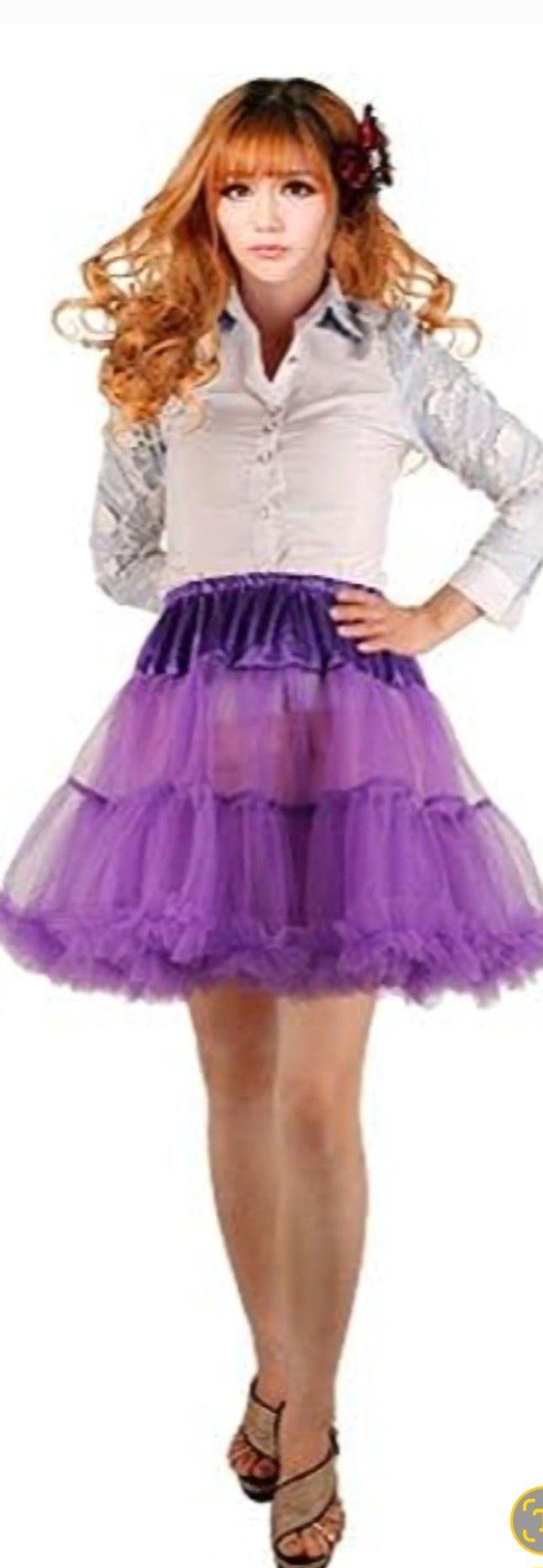 New Mini Skirt Tutu Petticoat, Woman's Size Small- Medium, In Bag 