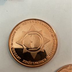 1 Ounce 999 Fine Copper Coins For Sale