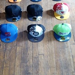 Brand-New NBA, NFL, MLB, NCAA Snapback Hats