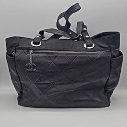 Quilted CC Leather  Bag