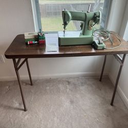 1936 Antique Singer Sewing Machine w/ Table, Attachments & Original Accessories – $320 OBO