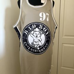 Platinum Bad Boy embroided Basketball Jersey Biggie Smalls 