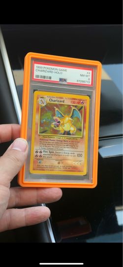 1999 POKEMON BASE SET UNLIMITED #4 CHARIZARD-HOLO PSA 8