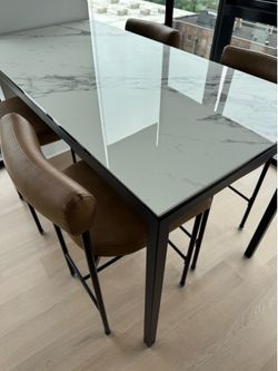 West Elm Parsons Counter Table (60w x 30d x 35h) – Like New