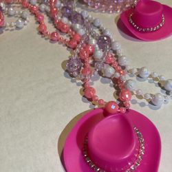 Cute Barbie Inspired Girls Necklace And Bracelet Set-Perfect Gift 