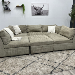 Cream Modular Sectional Couch - Free Delivery