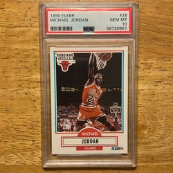 1990 Fleer Basketball Card#26 Michael Jordan PSA 10 (GEM MINT)
