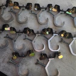 12 Clamps and Hooks Preowned 