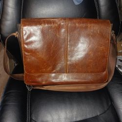 Leather Book Bag