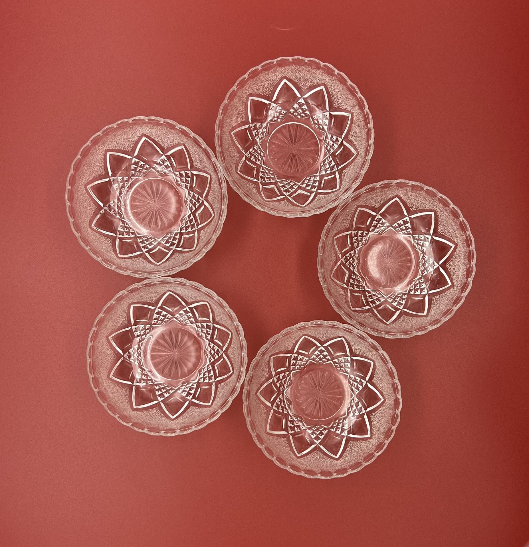 Vintage Cut Glass Crystal Bowls