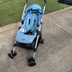 Evenflo Single Stroller Blue