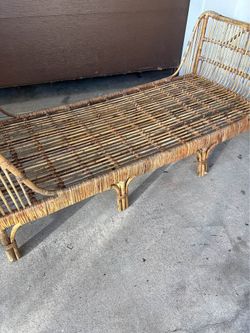 Article Sol Natural Rattan Daybed Frame – Coastal Boho-#1174