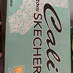 Skechers Meditation Kicks Slingback Flip Flops Womens Black Yoga Foam Slip On