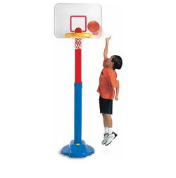 little tikes adjust’n jam basketball set