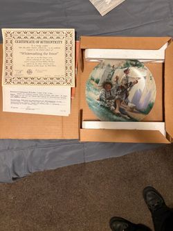 Knowles "Whitewashing the Fence" Limited Edition Collector Plate
