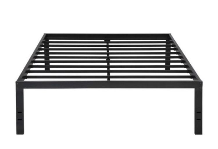 GranRest 18" Metal Slat Platform Bed, Twin size black color A4-89