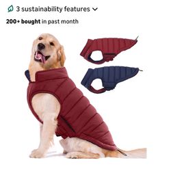 New Reversible Dog Vest/coat