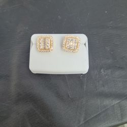 Earrings Sterling Silver And Moissanite
