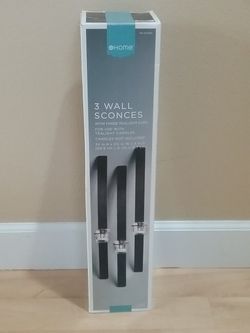 3 Wall Sconces For Tealight Candles