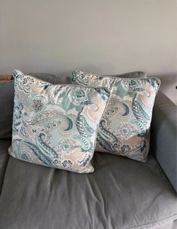 Paisley Throw Pillows Set of 2