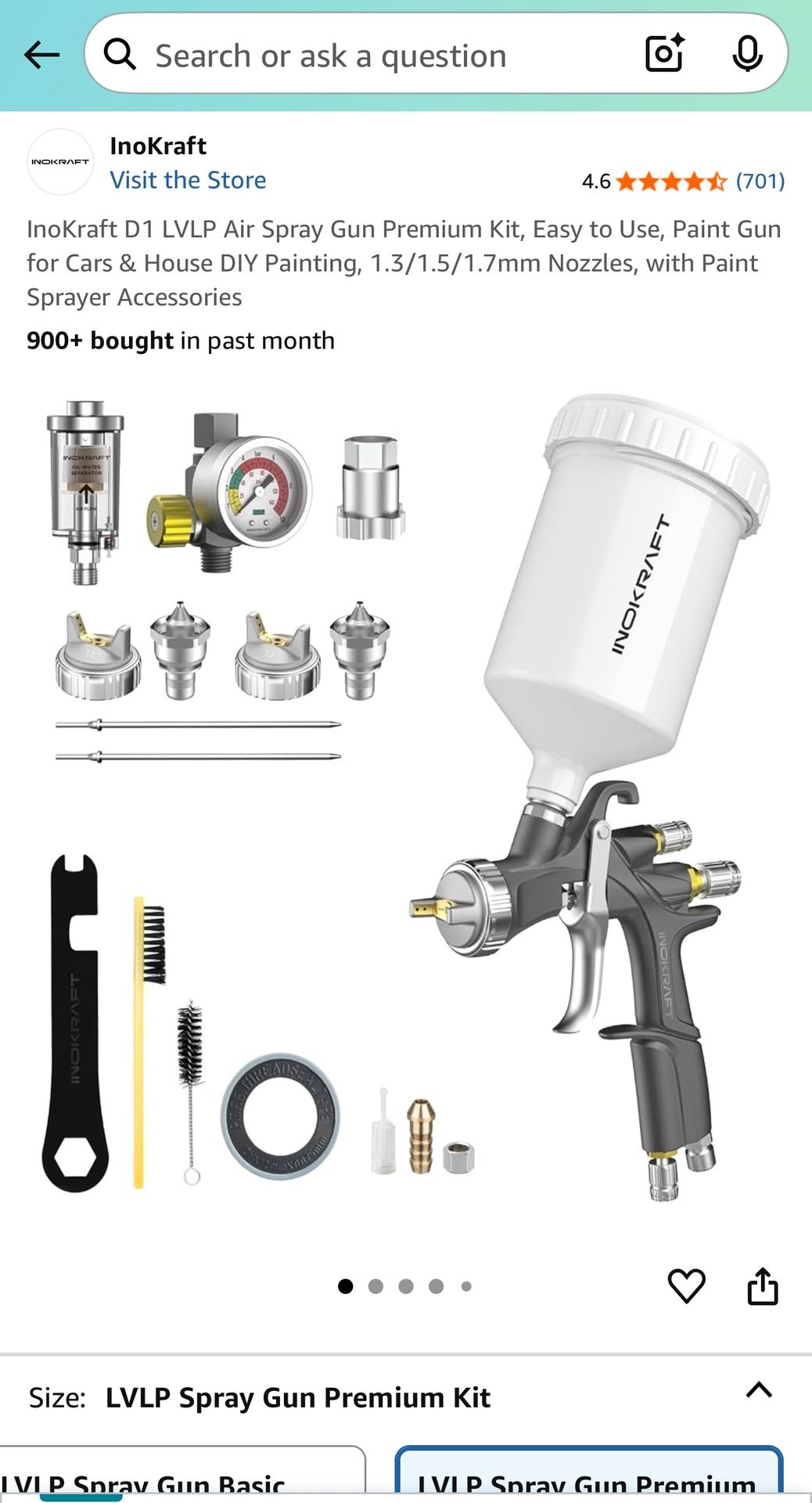 InoKraft D1 LVLP Air Spray Gun