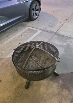 Fire pit steel black
