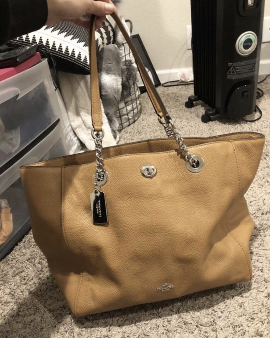 Brand New (Unused) Leather Coach Tote