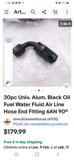 Univ Alunm  Blakc Oil Fuel Water  Fluid  Air Line Hose