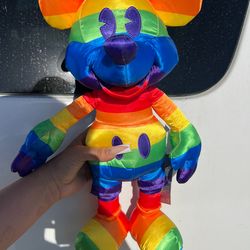 Rainbow Mickey Mouse Plush