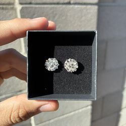 925 Silver Nugget Earrings 