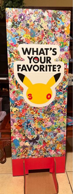 Pokémon 'What's Your Favorite?' Display Board