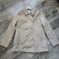 Old Navy Tan Medium Womens Trench Coat, Excellent Condition 