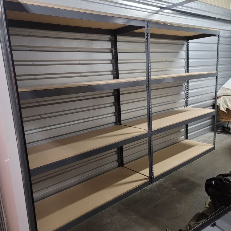 Industrial Shelving 72 in W x 24 in D Boltless Estate Storage Racks New Warehouse Steel Shelves Similar To Uline Longspan Racks Delivery Available 