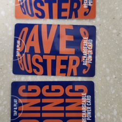 DAVE & BUSTERS POWER CARDS-180$ WORTH FOR $150!!