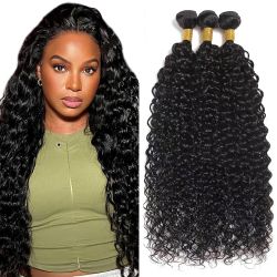Curly Bundles Human Hair Kinky Curly Bundle 22 24 26 Inch Human Hair 3 Bundles CnumGunm Natural Black Bundle 1B Color