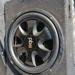 12" Powerbass Flat Mount Sealed Box 