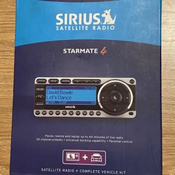 Sirius Satellite Radio Starmate 4 & Complete Vehicle Kit MAKE OFFER