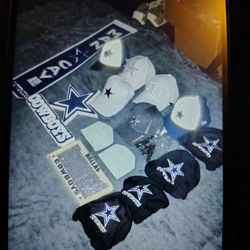 DALLAS COWBOYS MEMORABILIA. AUTO,CAPS, & SHIRTS