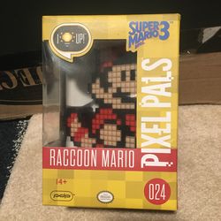 New pdp Pixel pals  racoon Mario figure