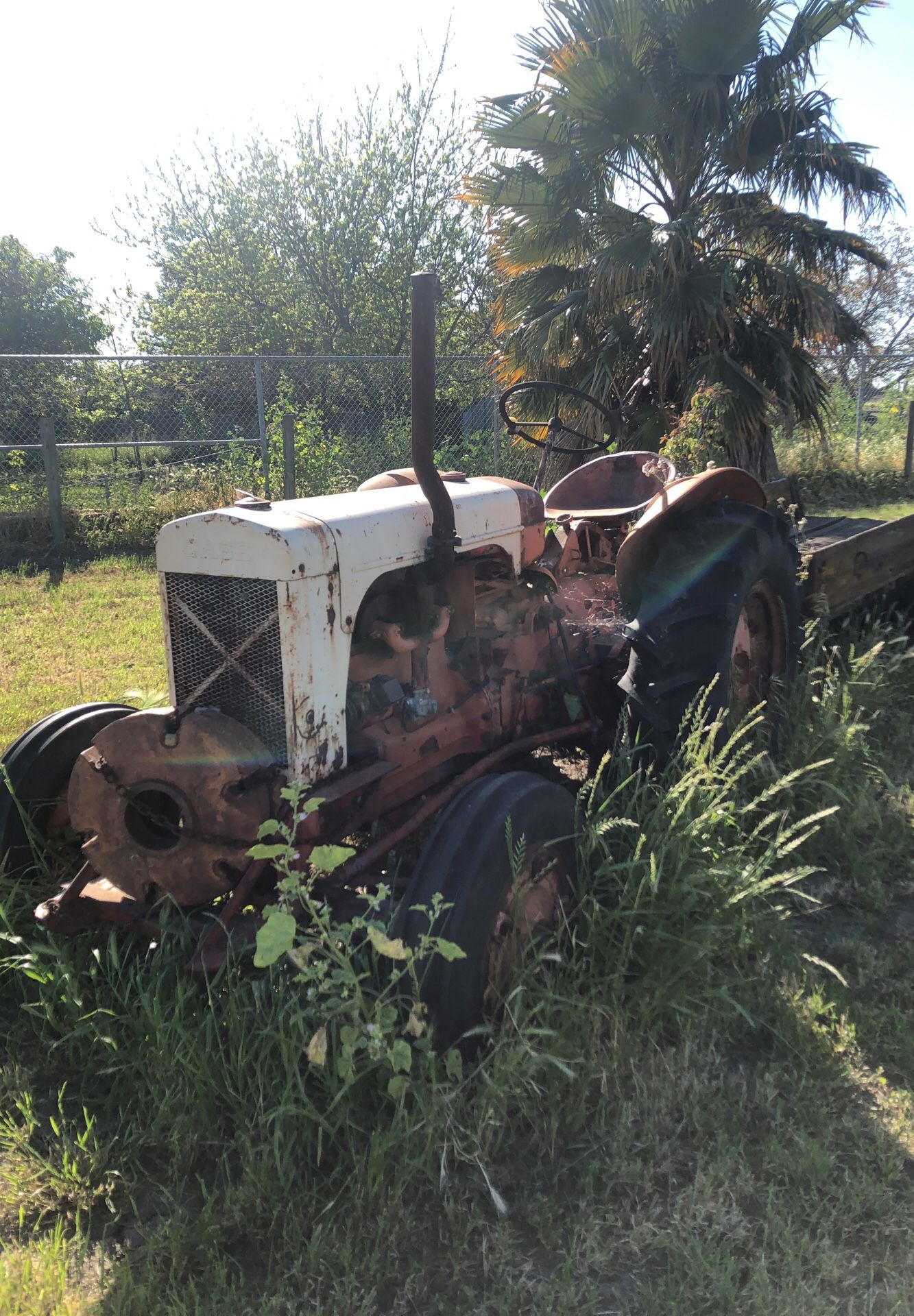 Vintage case tractor gas farm ranch