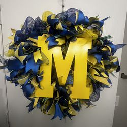 University Of Michigan Wreath
